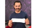 PadMan challenge: Aamir Khan poses with sanitary napkin, shares image on Twitter