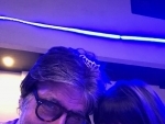 Amitabh Bachchan enjoys fun moments with granddaughters, shares images on social media for fans