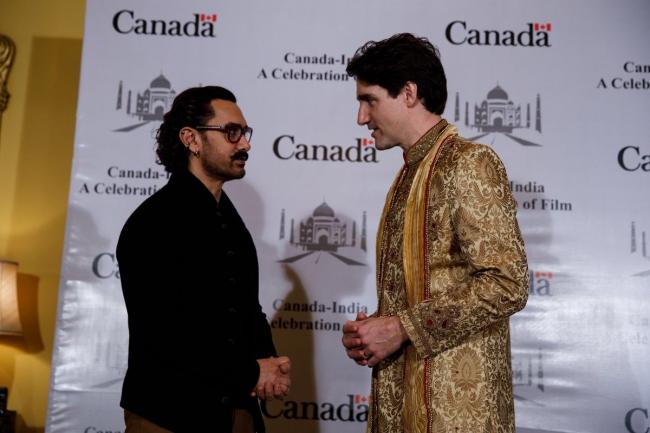 Canadian Prime Minister Justin Trudeau meets Aamri Khan, shares candid image