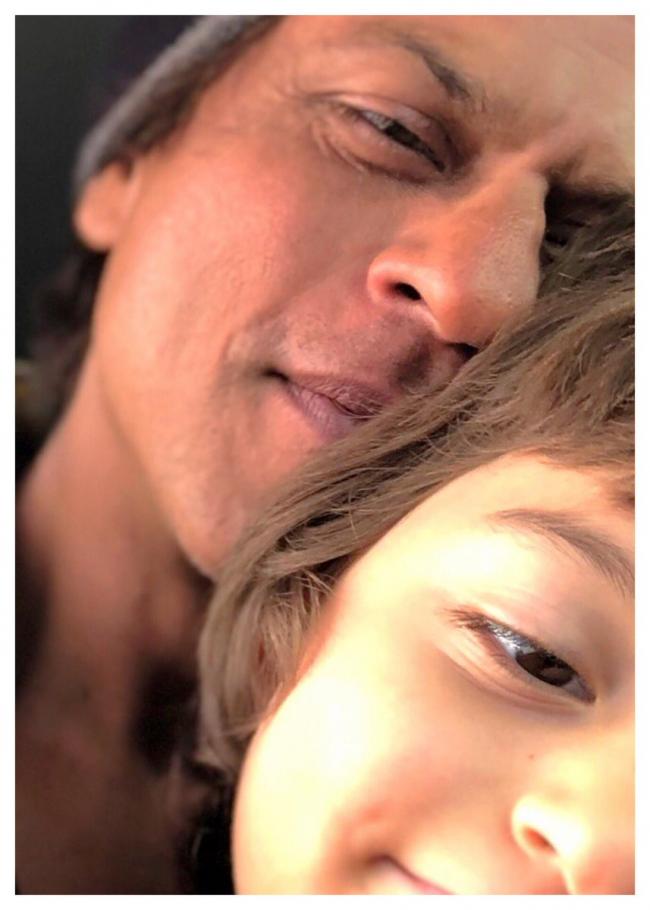SRK shares cute Father's Day message by AbRam on social media