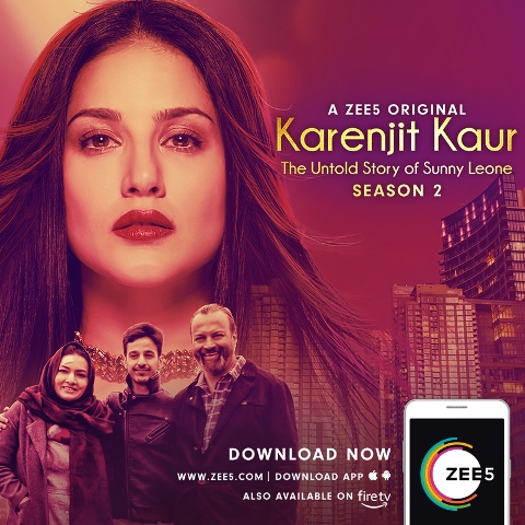 Season 2 of Karenjit Kaur- The Untold Story of Sunny Leone premieres today on ZEE5