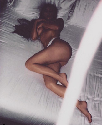 Kim Kardashian almost bares it all in latest image posted on social media