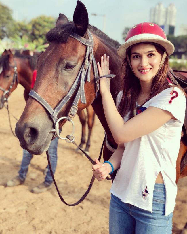 Kriti Sanon enjoys riding horse, shares image on social media