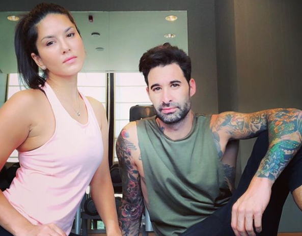 Sunny Leone works out with Daniel, shares image on social media