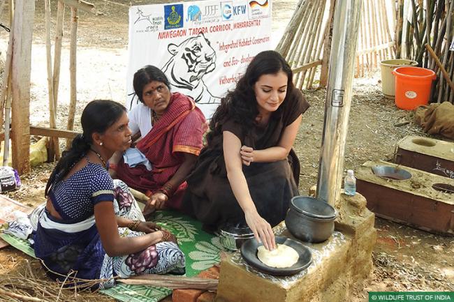 Community-oriented conservation in focus as Dia Mirza and UNEP team visits Wildlife Trust of India Project Site in Maharashtra