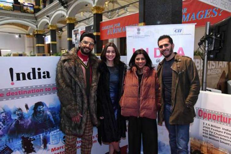 Ranveer Singh and Alia Bhatt visit India Pavilion at Berlinale 2019