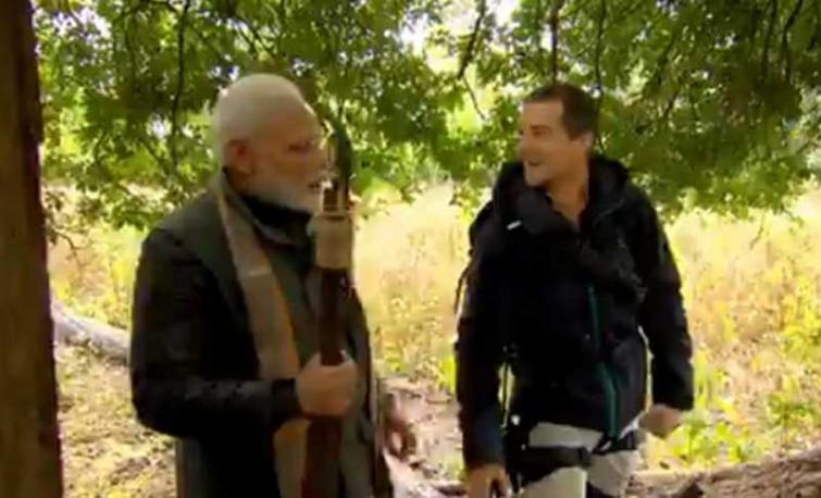 Bear Grylls urges people to watch special 'Man vs Wild' episode tonight, features PM Narendra Modi