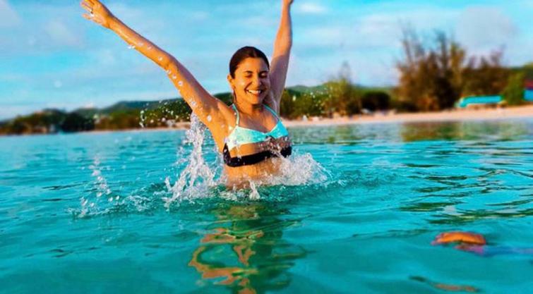 Bikini-clad 'Water Baby' Anushka Sharma shares images on social media, pictures go viral