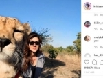 Kriti Sanon shares image on social media with cheetah, some fans objects 