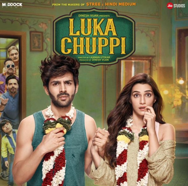 Makers release new posters of Luka Chuppi, features lead pair Kartik, Kriti Sanon 