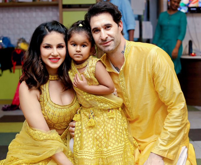 Sunny Leone celebrates Diwali with her family, shares images online
