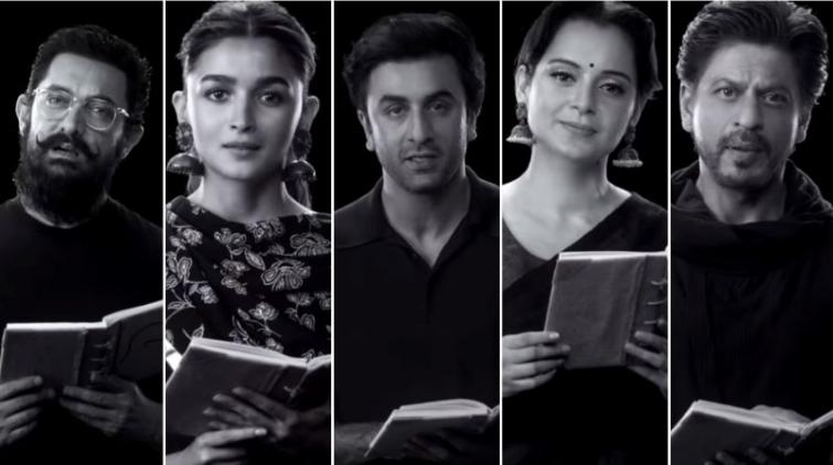 Bollywood stars come together in video to promote Mahatma Gandhi's ideologies on his 150th birth anniversary