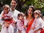 Sunny Leone enjoys Holi with family, shares images online