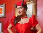 Sunny Leone looks ravishing in red dress 
