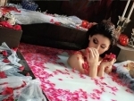 Urvashi Rautela takes bath in flower filled bathtub, shares glamorous image with fansÂ 