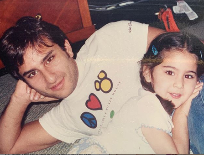 Sara Ali Khan looks gorgeous in this throwback image which features dad Saif