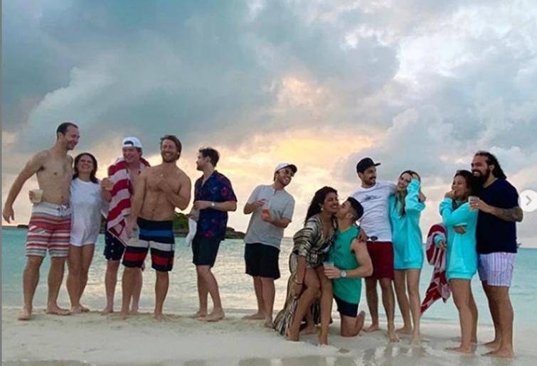 Priyanka Chopra, Nick Jonas enjoy a beach vacation with family and friends