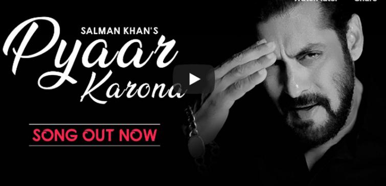 Fight against COVID-19: Salman Khan sings 'Pyaar Karona', unveils on Youtube