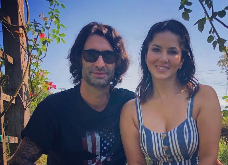 Sunny Leone, Daniel spend quality time together in garden