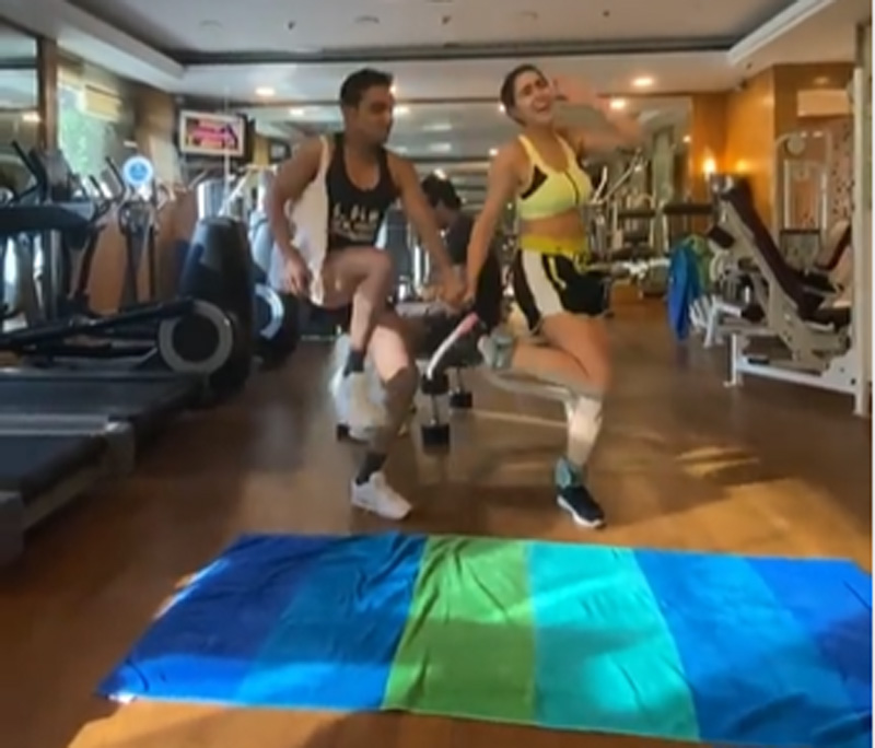 Sara Ali Khan adds a twist to her Sunday gym session, shares video on Instagram 