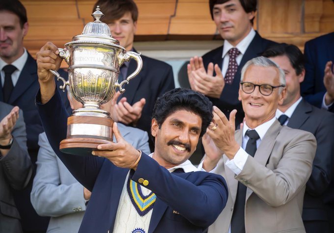 Ranveer Singh recreates iconic World Cup trophy lifting moment from 1983 