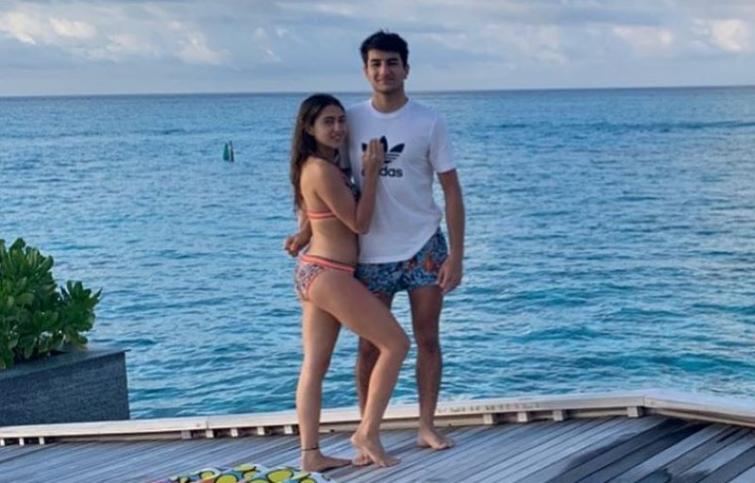 Sara Ali Khan trolled for her bikini pose with brother Ibrahim