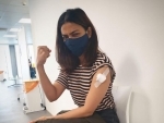 Radhika Apte receives Covid-19 vaccine jab