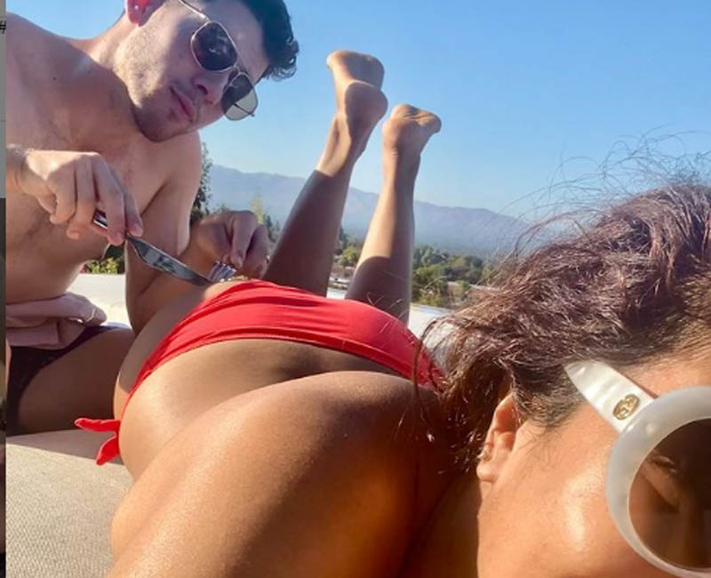 Nick Jonas is enjoying a special 'snack' in Priyanka Chopra's latest Instagram pic. Check out