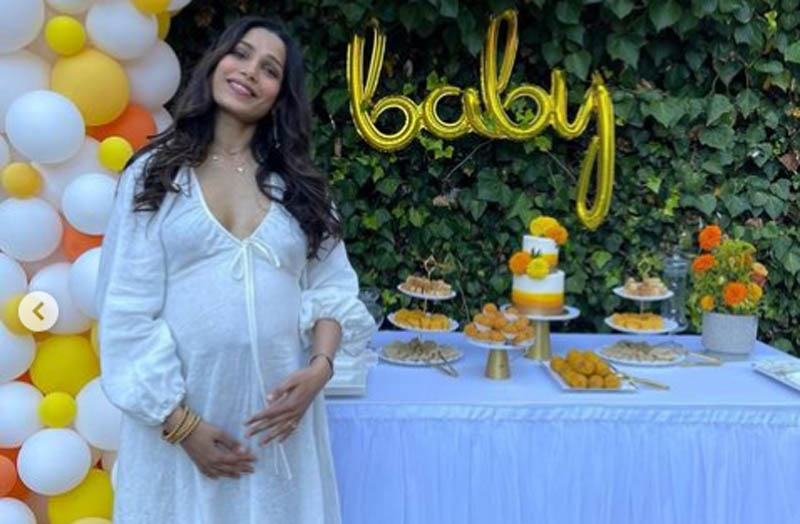 Freida Pinto shares glimpse of her baby shower on Instagram. Check them out