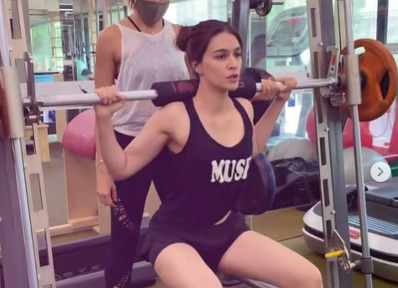 Kriti Sanon hits gym, shares video on Instagram