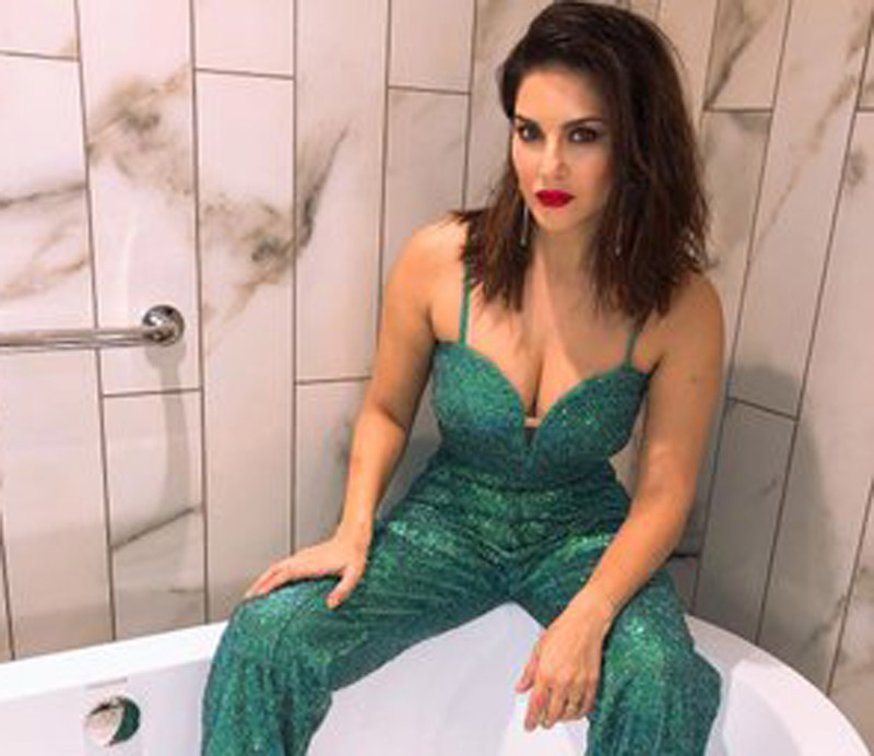 Sunny Leone poses in a bathtub, images go viral on social media 