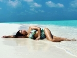 Sunny Leone is enjoying sun, jet ski in Maldives