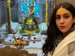 Sara Ali Khan visits Omkareshwar Temple Jyotirlinga to observe Mahashivratri