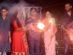 Rituparna Sengupta celebrates Diwali with Mahishasur Marddini team