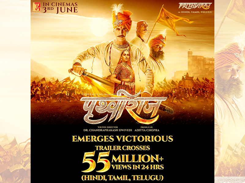 Prithviraj: Trailer clocks over 55 million views in 24 hours