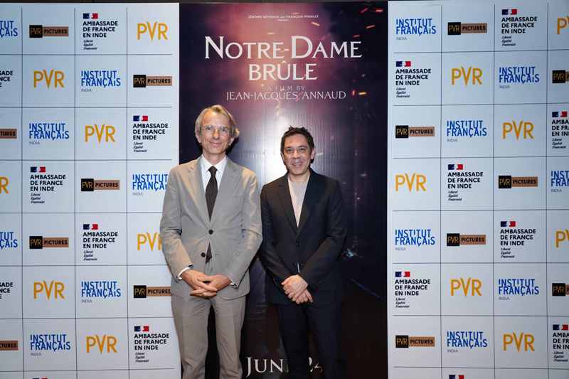 PVR Pictures hosts special screening of French film 'Notre-Dame On Fire' in Delhi