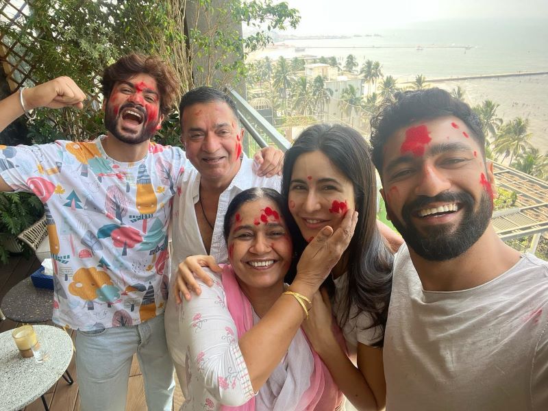 Katrina Kaif celebrates first Holi post marriage with in-laws