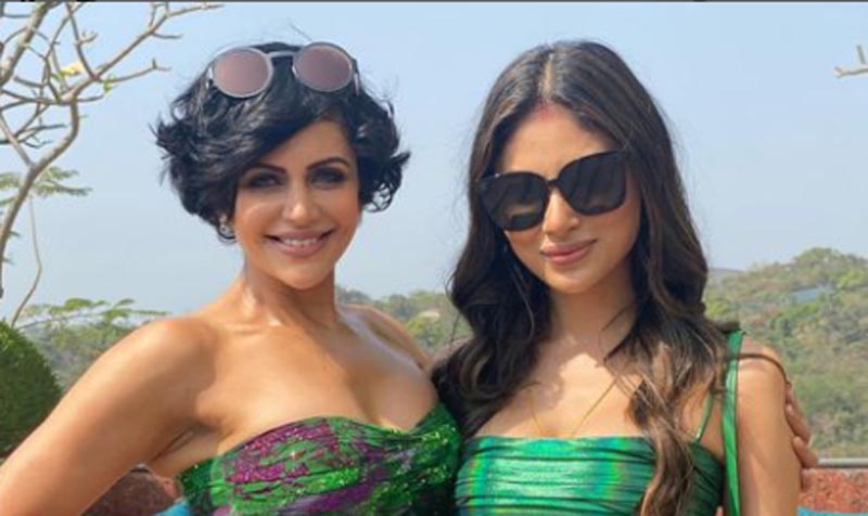 Mandira Bedi looks stunning in latest Instagram image clicked with newlywed Mouni Roy