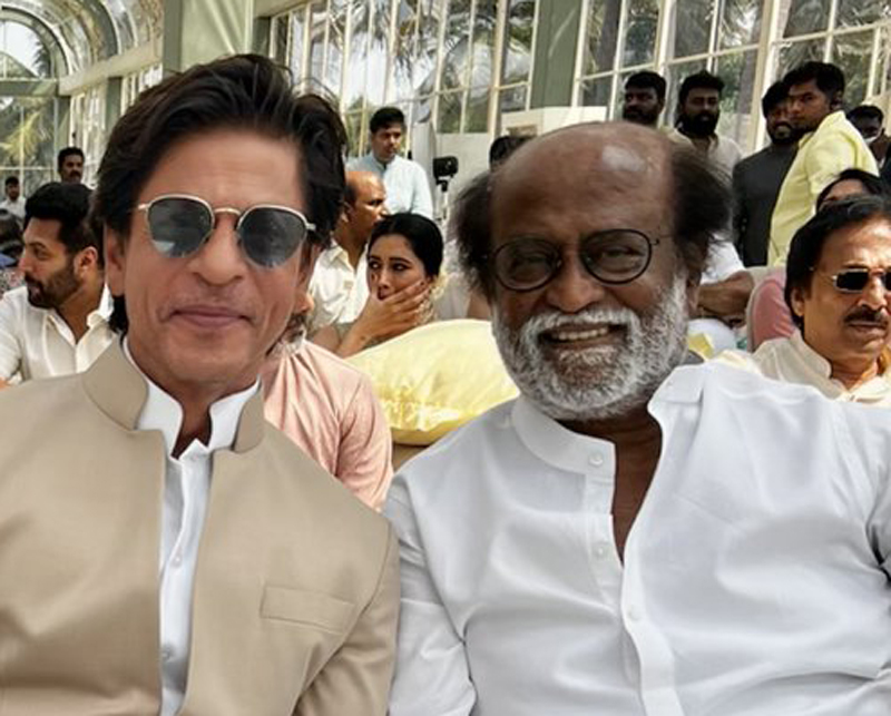 Shah Rukh Khan wishes Rajinikanth on birthday, describes him as the coolest and swaggiest star ever