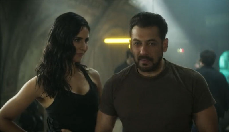 Katrina Kaif (L) and Salman Khan (R) in Tiger 3 | Image Credit: Screenshot grab from video