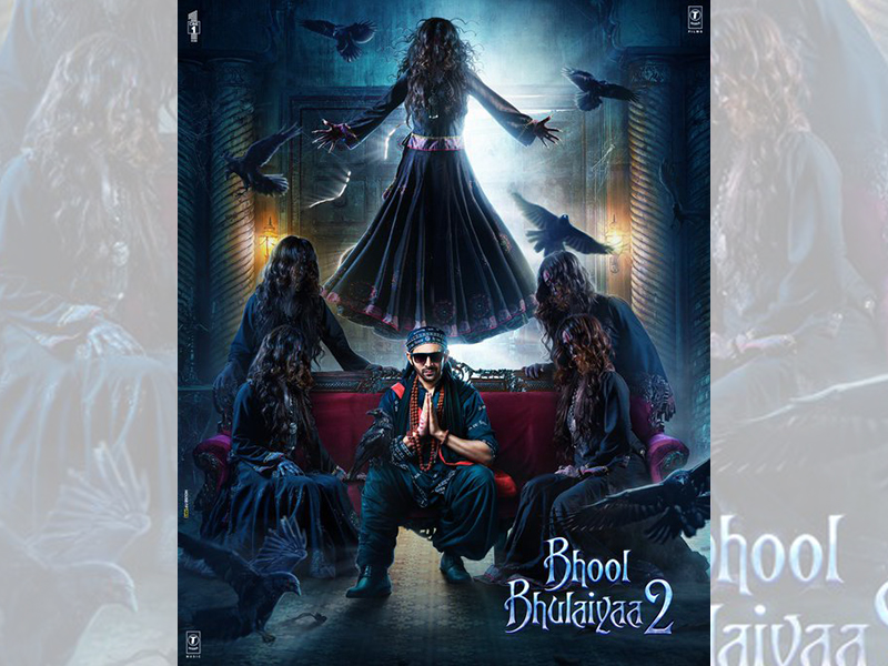 Kartik Aaryan unveils spooky poster of Bhool Bhulaiyaa 2, introduces his 'saheliyan'