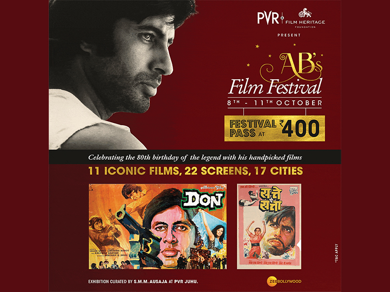 PVR Cinemas and Film Heritage Foundation come together to celebrate Amitabh Bachchan's 80th birthday