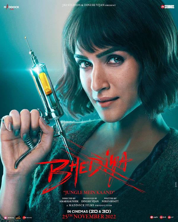 Kriti Sanon's first look in Bhediya out now