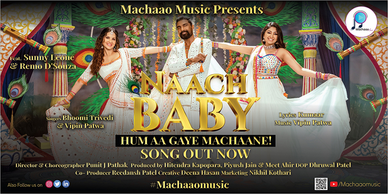 Machaao Music launches maiden music video Naach Baby featuring Sunny Leone and Remo D'Souza