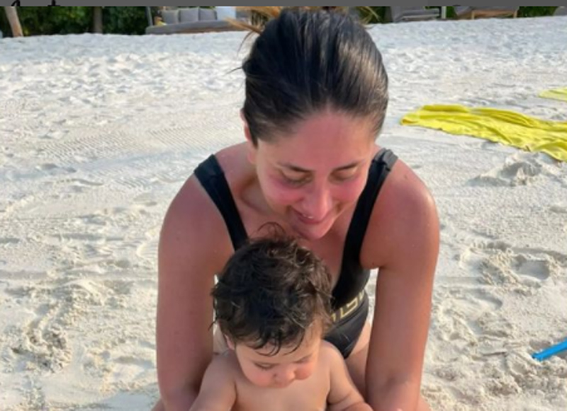 Kareena Kapoor Khan celebrates Holi with family in Maldives, builds a special thing on beach