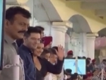 Parineeti Chopra, Raghav Chadha watch IPL match in Mohali, wave at fans
