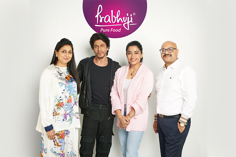 Prabhuji Sweets and Namkeens signs up with Shah Rukh Khan and Rashmika Mandanna