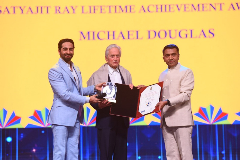 IFFI Goa: Hollywood actor Michael Douglas conferred with Satyajit Ray Lifetime Achievement Award