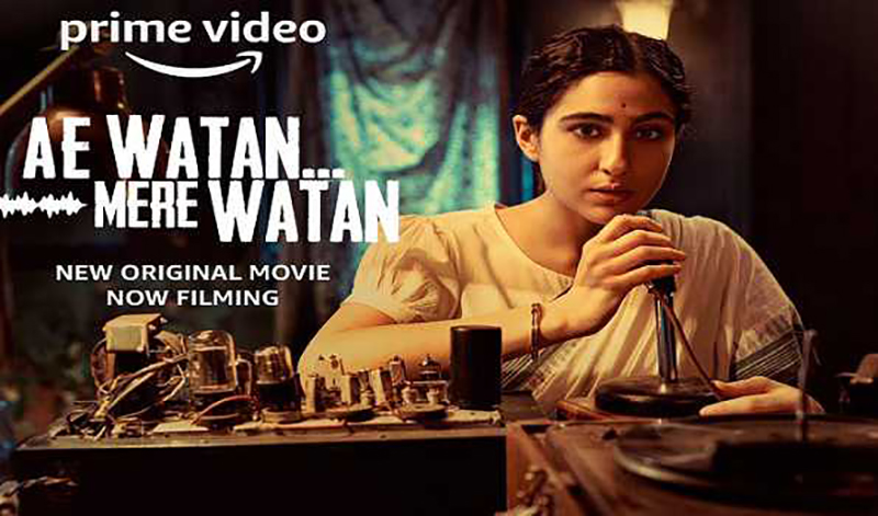 Prime Video unveils first look of Sara Ali Khan's Ae Watan Mere Watan