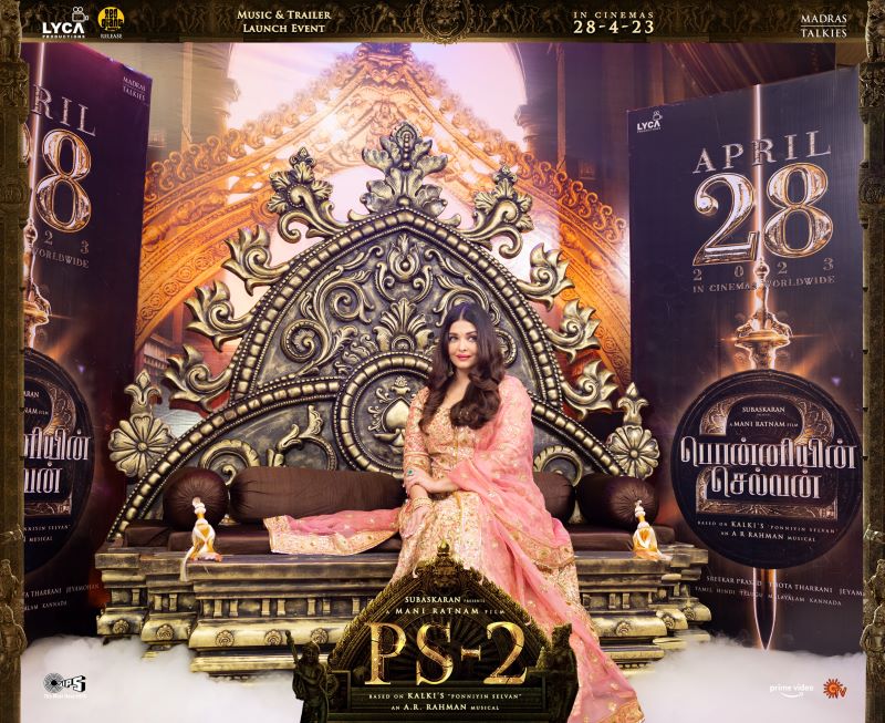Aishwarya Rai Bachchan dazzles at Ponniyin Selvan 2 red carpet trailer launch